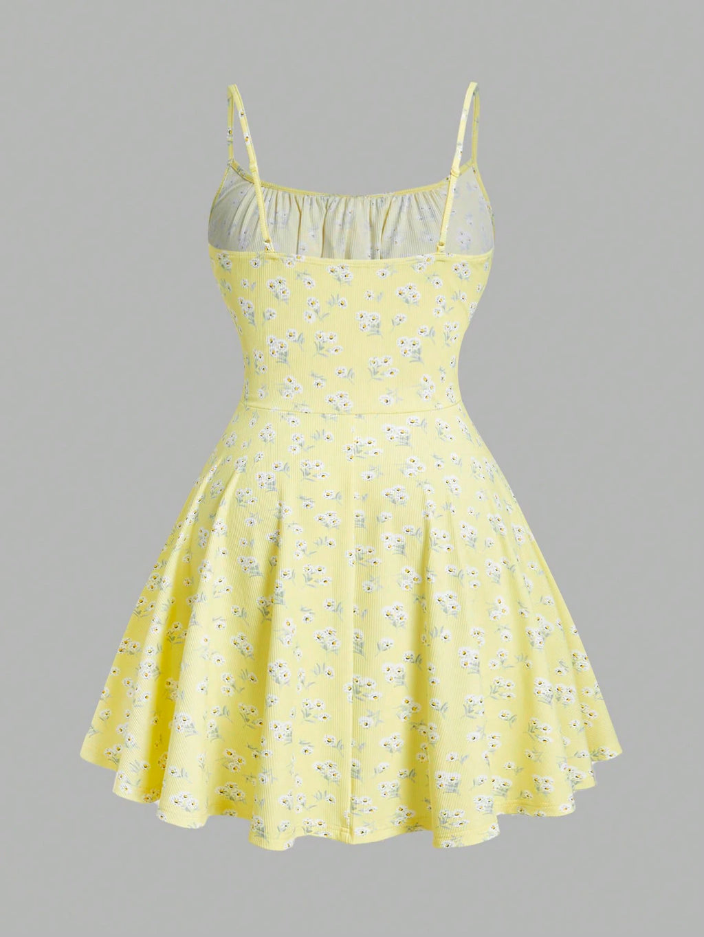 Robe Camisole Florale Élégante Femme – Mini, Bretelles Fines & Style Casual Été
