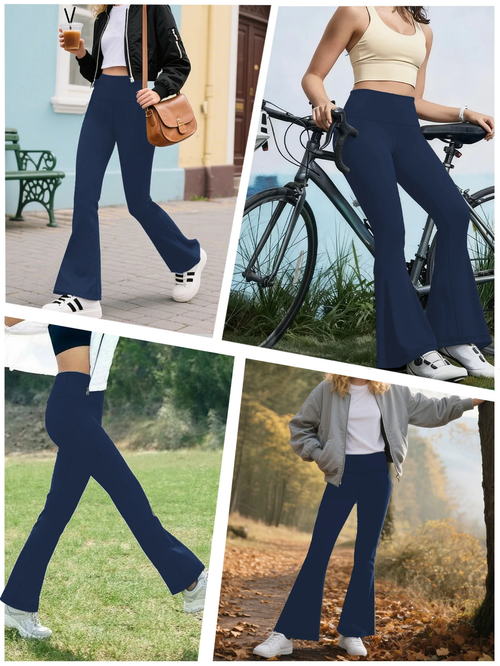Legging Évasé Taille Haute Gainant – Yoga & Fitness, Ultra Doux
