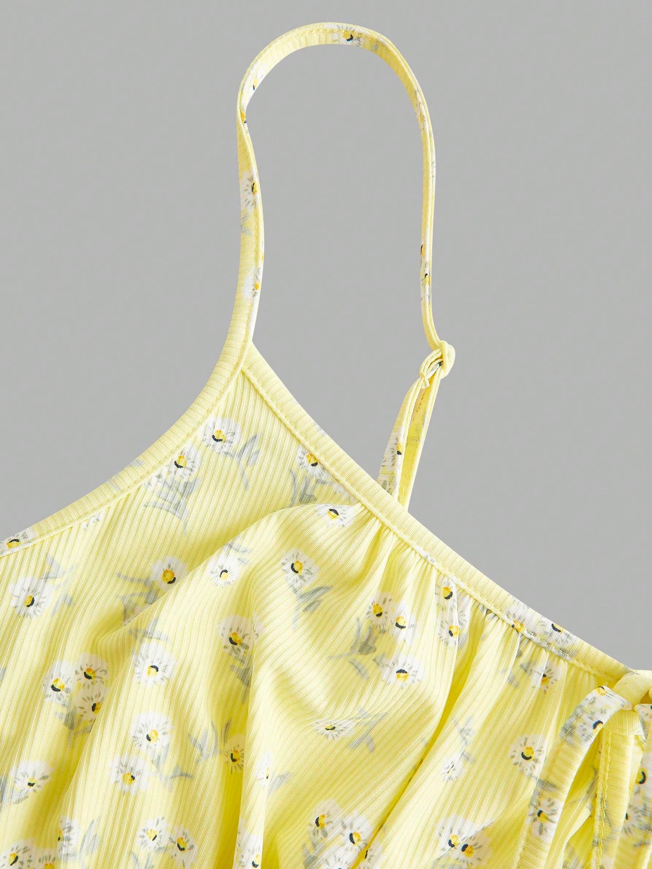 Robe Camisole Florale Élégante Femme – Mini, Bretelles Fines & Style Casual Été