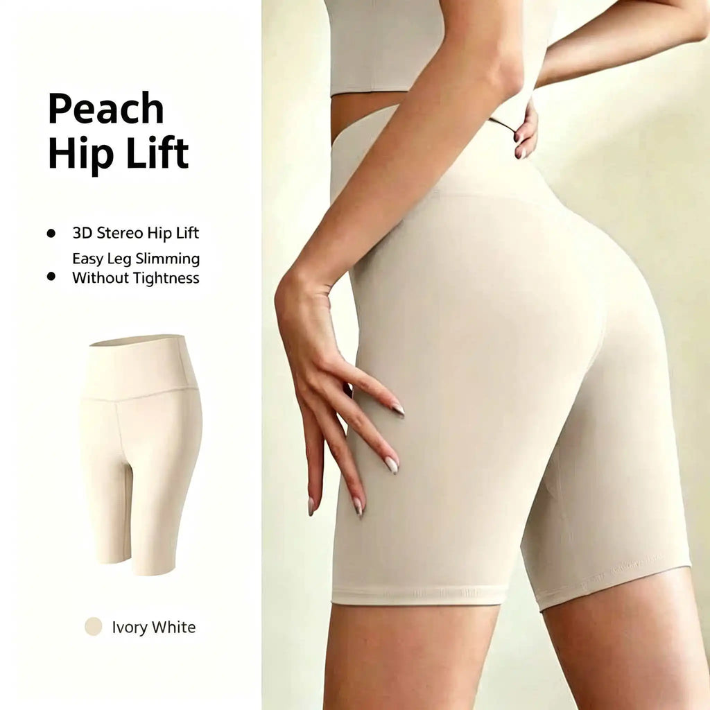 Short Yoga Taille Haute Femme – Gainant, Respirant & Push-Up