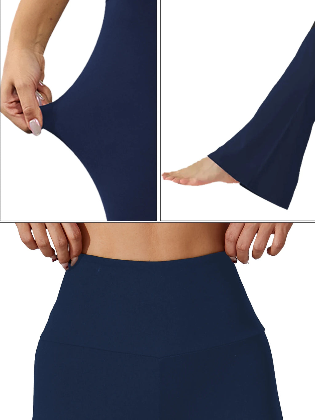 Legging Évasé Taille Haute Gainant – Yoga & Fitness, Ultra Doux